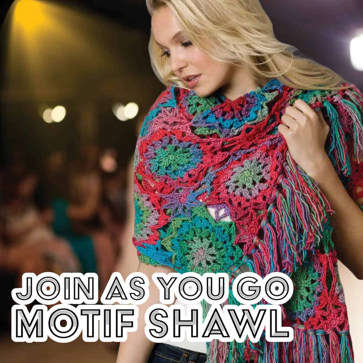 Join As You Go Motif Shawl Pattern