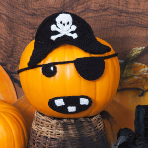 Crochet Jolly Roger Pirate Pumpkin