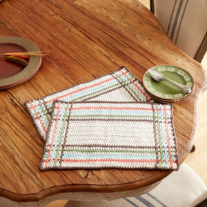 Crochet Mad For Plaid Placemat