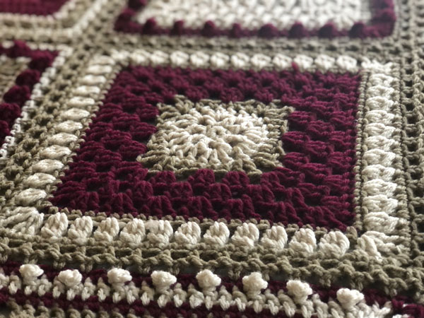 7 Day Sampler Afghan Sunday Square by Jeanne Steinhilber