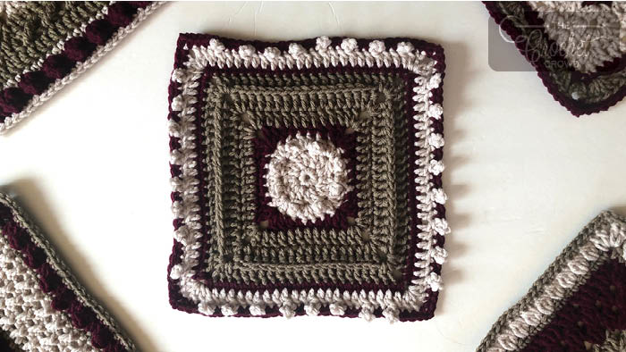 7 Day Sampler Afghan Tuesday Square by Jeanne Steinhilber