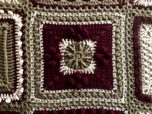 7 Day Sampler Afghan Wednesday Square by Jeanne Steinhilber