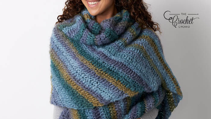 Crochet Shifting Colors Shawl