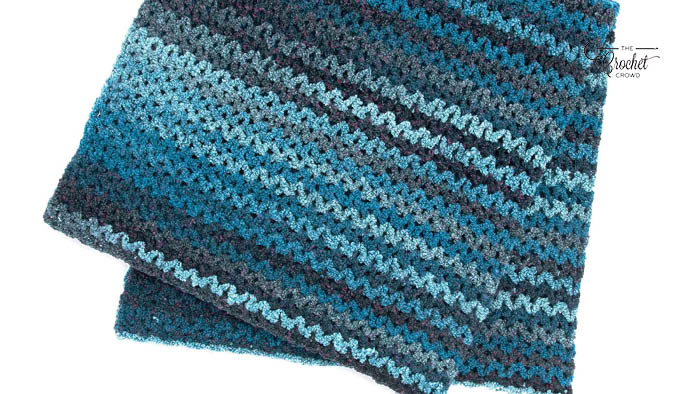 Crochet Wide V Stitch Blanket