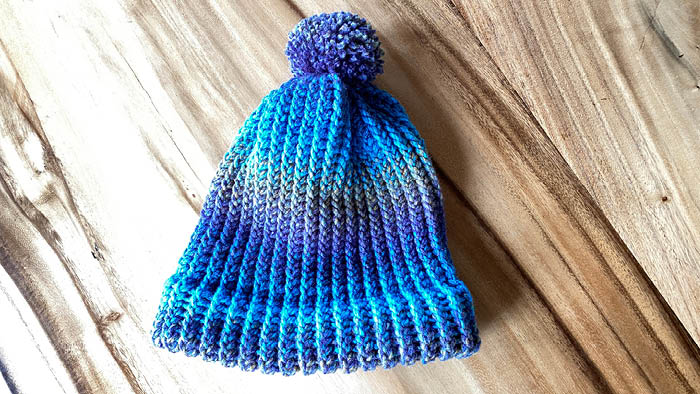 Loom Knit Double Wrapped Hat
