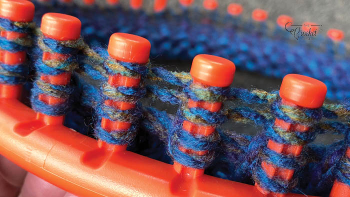 Loom Knitting: Double Wrapping Cast On Demo