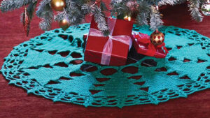 Crochet Christmas Tree Skirt With Trees
