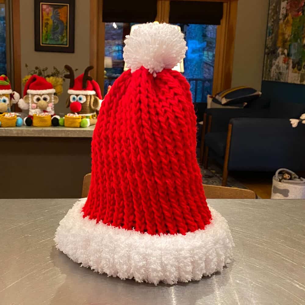 Loom Knit Beginner Santa Hat Pattern