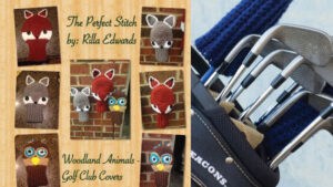 FREE Crochet Pattern - Golf Club Covers and Towel