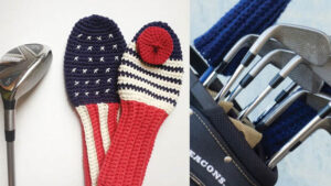 Crochet Paris Meets California Golf Club Covers