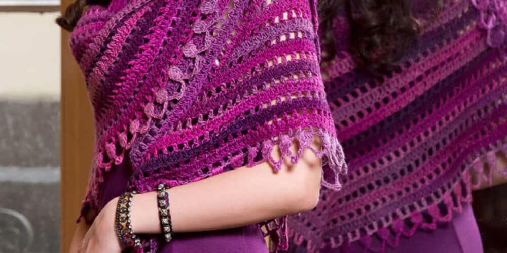Crochet Top Down Shawl Pattern