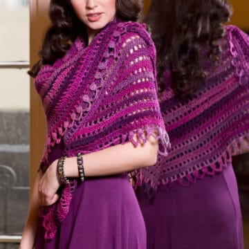 Crochet Top Down Shawl Pattern