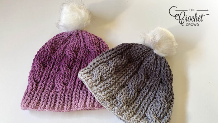 Ombre Cable Twist Hats