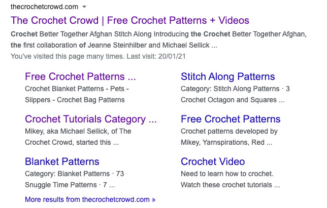 The Crochet Crowd Search