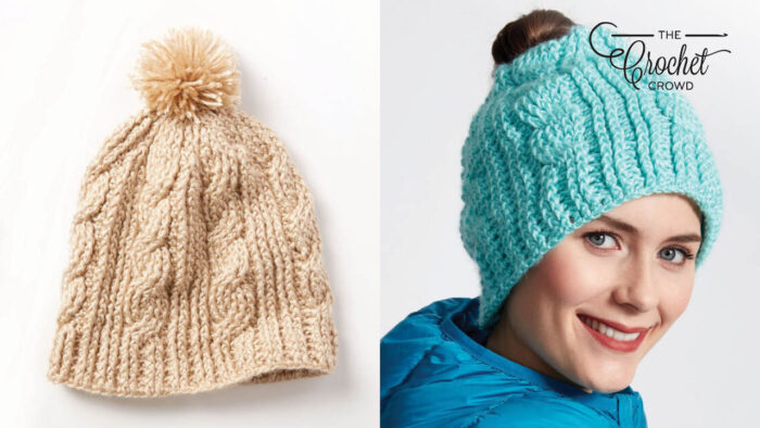 Free Pattern: Crochet Cable Twist Hat Simplified