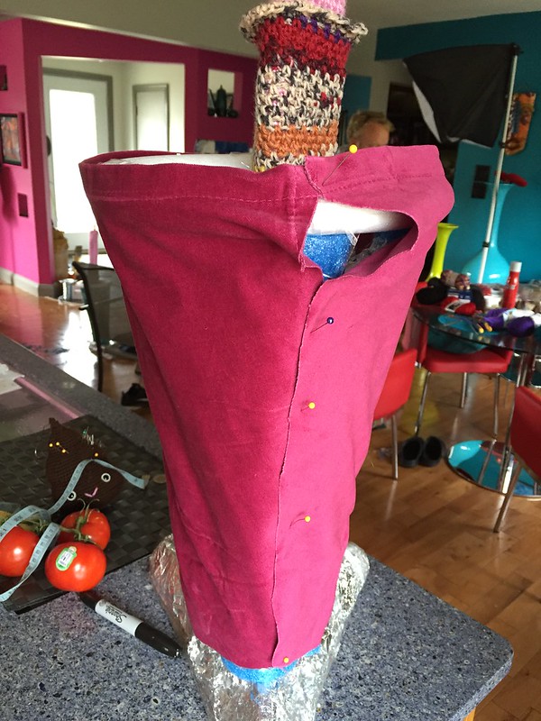 Construction of Yarn Boots - Yarn Flamingo Boots