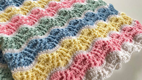 Crochet Butterfly Kisses Baby Blanket