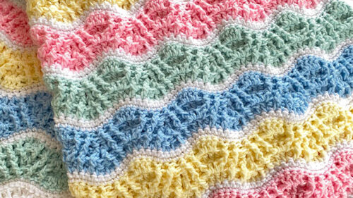 Learn To Crochet A Butterfly Kisses Baby Blanket Easily