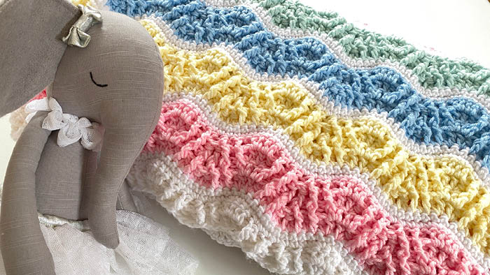 Crochet Butterfly Kisses Baby Blanket