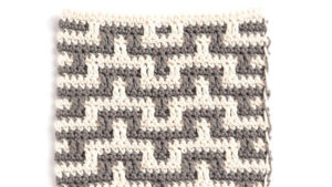 Crochet Mosaic Stitch Dishcloth