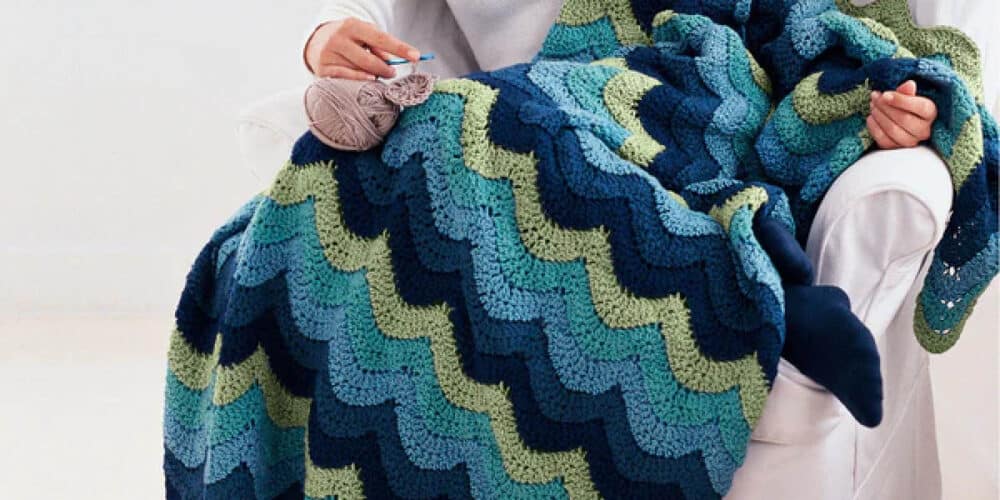 Crochet Ocean Waves Blanket Pattern