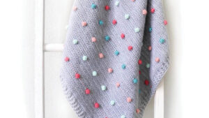 Crochet Polka Dot Baby Blanket