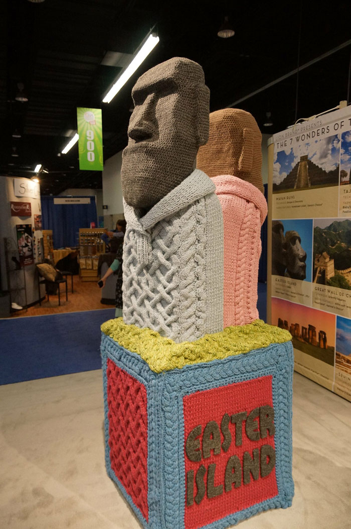 Easter Island Yarn Art - Nathan-Vincent