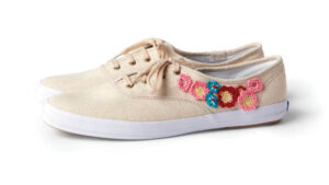 Crochet Flower Shoes