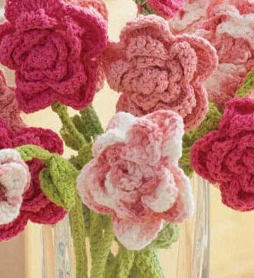 Crochet Rose Bouquet
