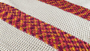 Crochet Study of Fire and Ice Blanket