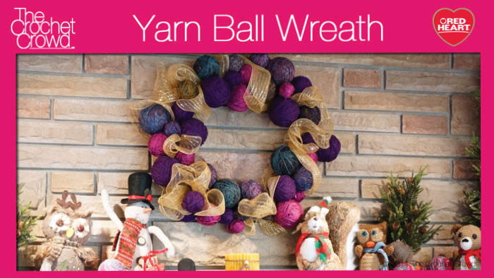 Yarn Ball Wreath Pattern