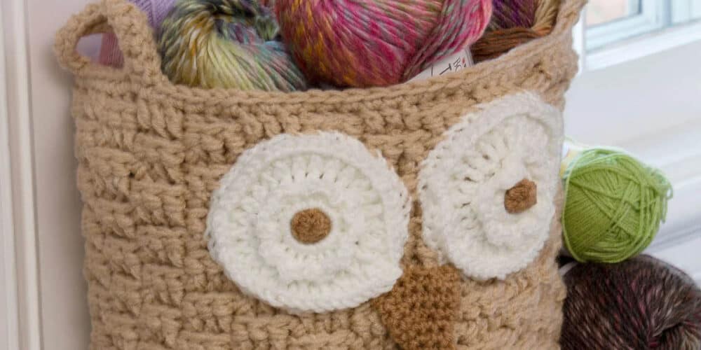 Crochet Owl Basket Pattern