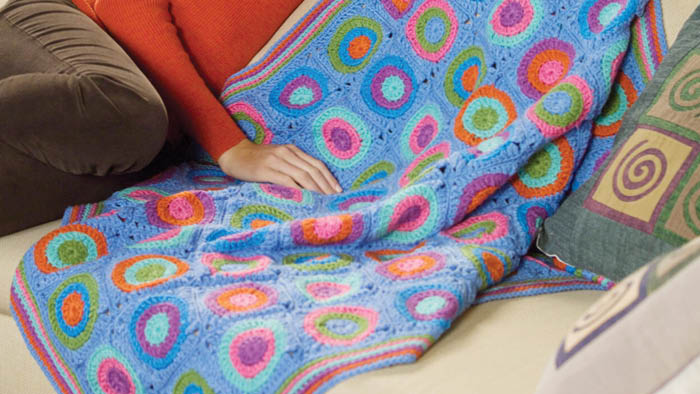 Crochet Pokey Dots Blanket