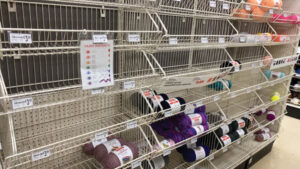 Empty Yarn Shelves