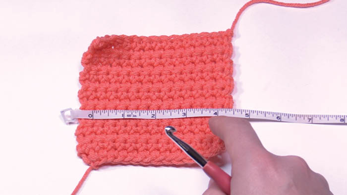 Gauge Swatch Measuring Stitches