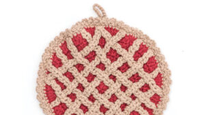 Cherry Pie Crochet Hot Pad