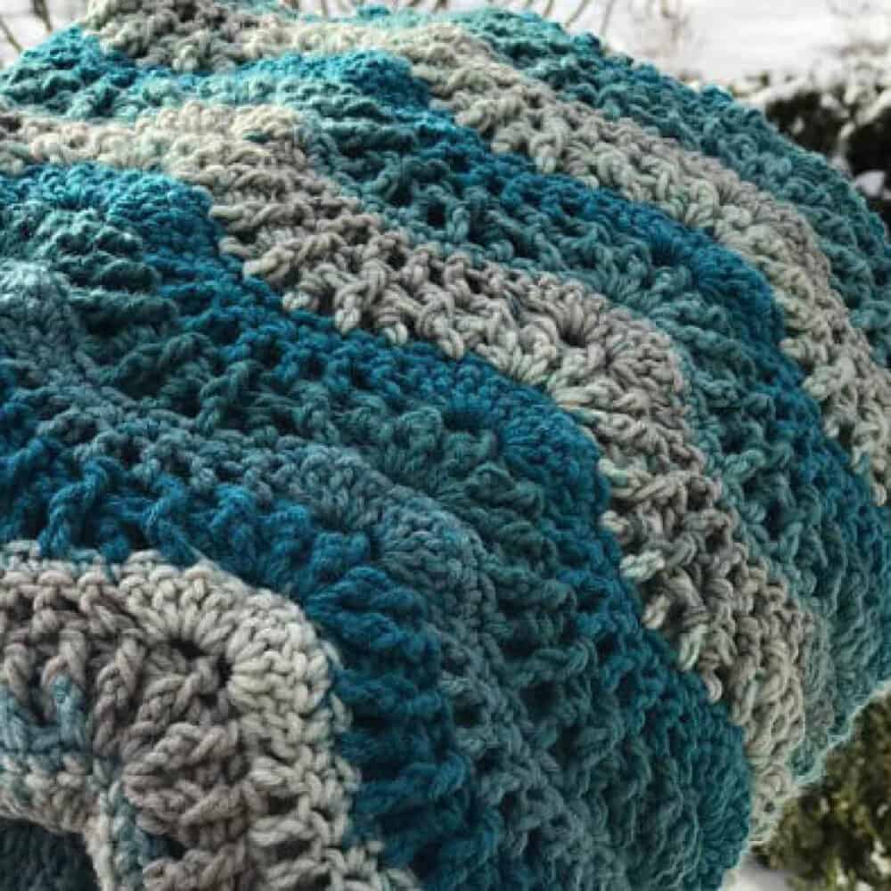 Crochet Breaking Waves Blanket Pattern