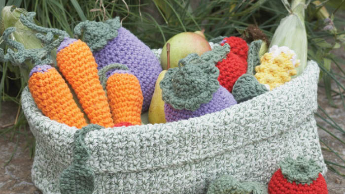 Crochet Farmer's Market Basket