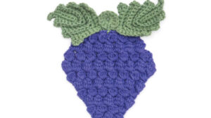 Crochet Grapes Dishcloth