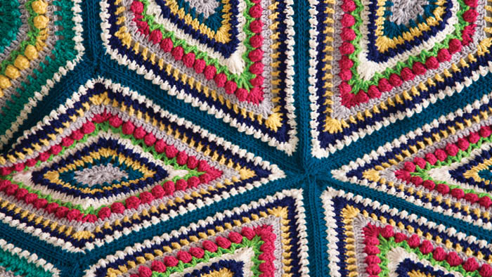 Crochet Study of Geometry Afghan