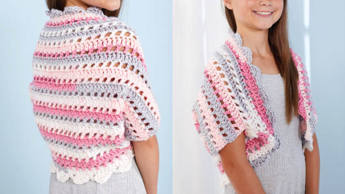 Easy Girl’s Crochet Shrug Pattern