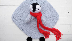 Crochet Baby Lovey Penguin