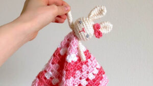 Crochet Mini Softy Bunny Lovey