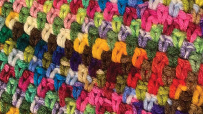 Moss Stitch in Rows Cherie McDonald