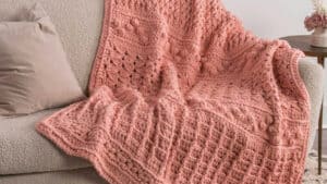 Crochet Sparkle Texture Sampler Blanket