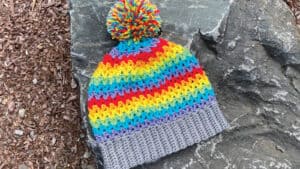 Lets Stripe Crochet Hat