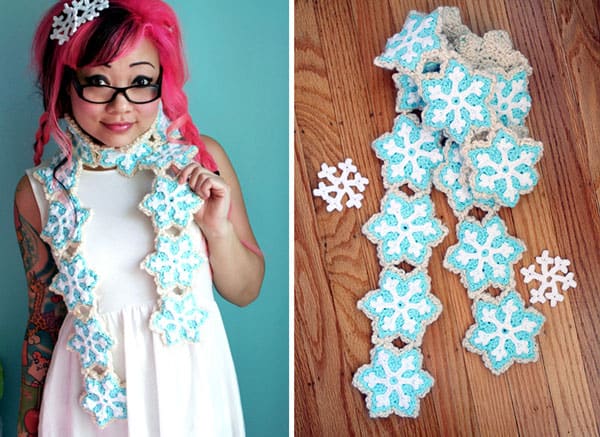 Snowflake Sugar Cookie Scarf