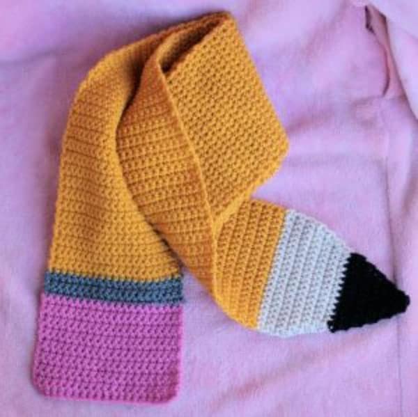 A Pencil for the Teacher Scarf