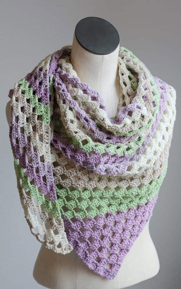 Crochet Asymmetrical Scarf