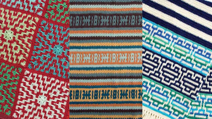 3 New Mosaic Crochet Blanket Patterns + Tutorials